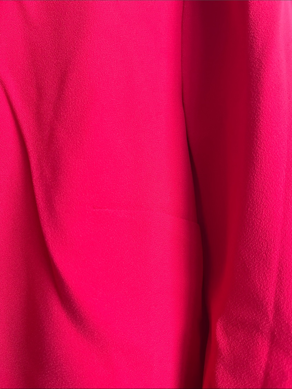 NWT J. Crew Red Ruffle-Neck Blouse - Picture 7 of 11